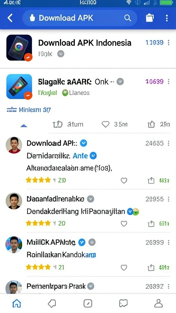 Tampilan awal game dengan karakter unik.