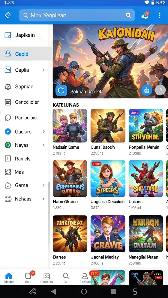 Fitur chatting yang memungkinkan interaksi antar pemain selama permainan.
