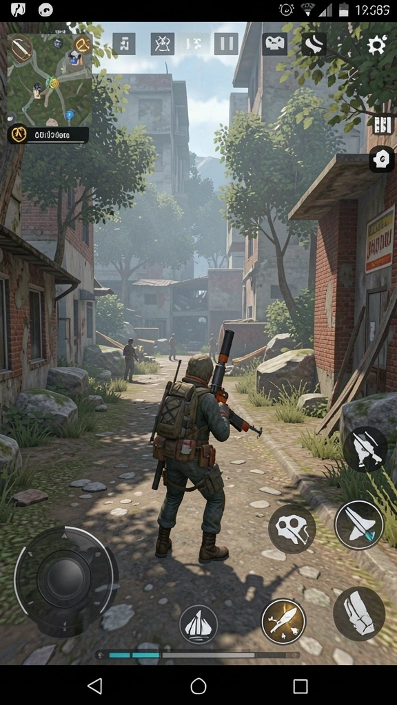 Screenshot menampilkan karakter utama dalam aksi petualangan.