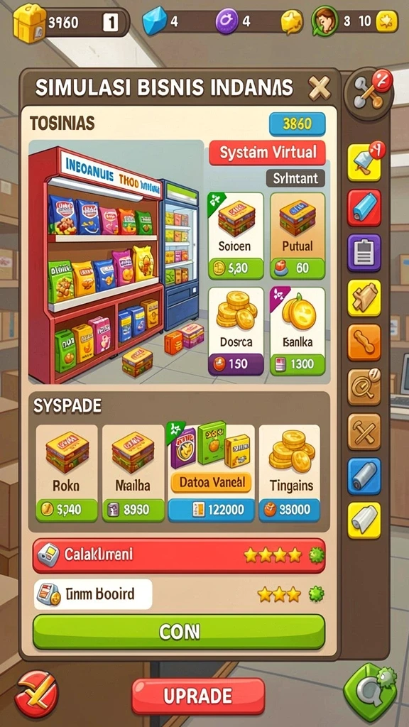 Tampilan antarmuka yang user-friendly dan menarik.