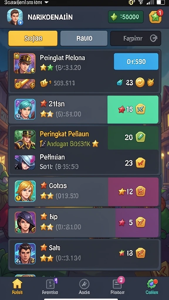 Screenshot dari momen kemenangan yang mendebarkan.
