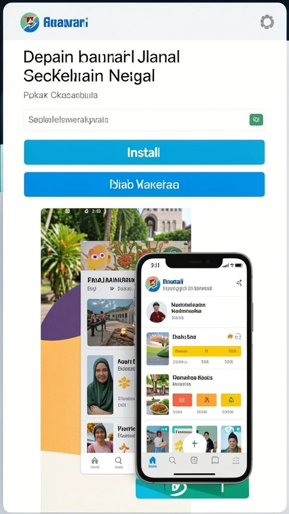 Tampilan antarmuka DEPO89 yang menarik dan intuitif.