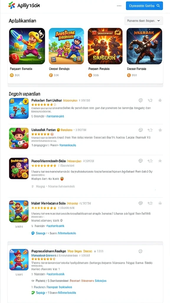 Berbagai karakter unik untuk dipilih.