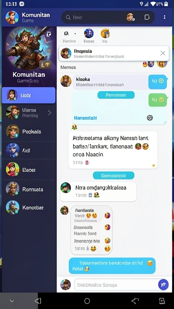 Karakter unik dengan keahlian yang berbeda.