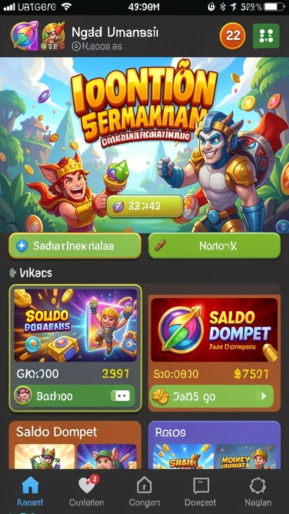 Tangkapan layar gameplay yang menakjubkan.