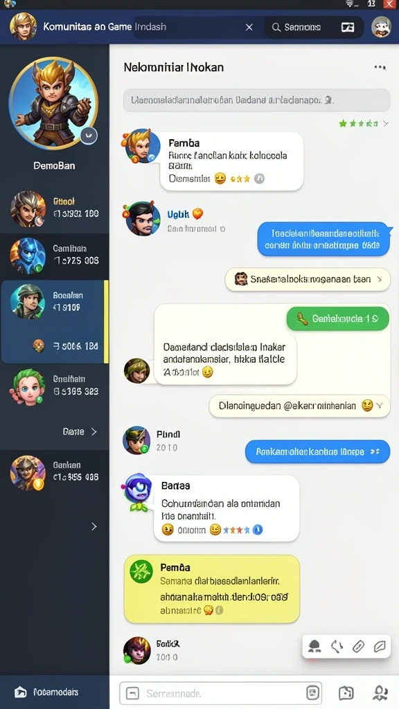 Fitur interaksi sosial antar pemain yang seru.