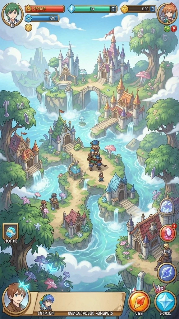 Karakter-karakter lucu dan menarik dalam game.