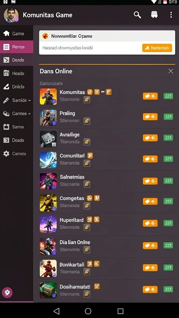 Gameplay yang penuh aksi dan tantangan.