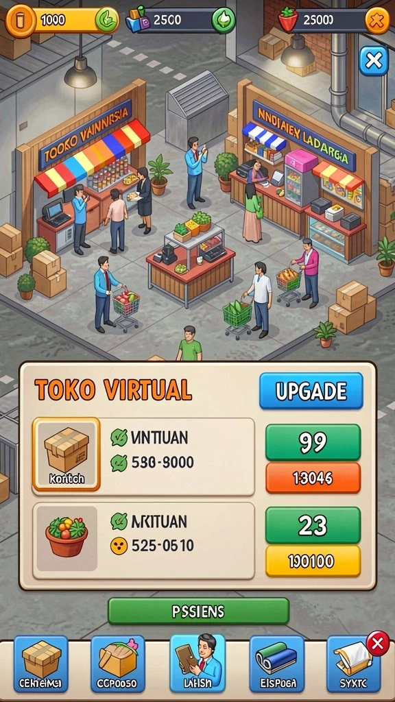 Tampilan awal permainan yang menarik.