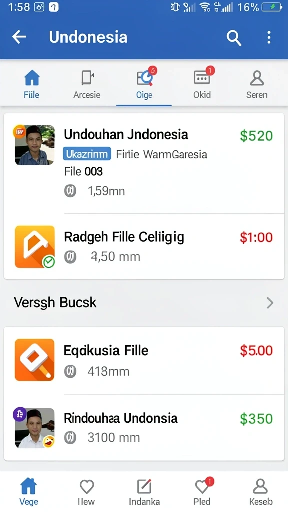 Tampilan antarmuka yang ramah pengguna.