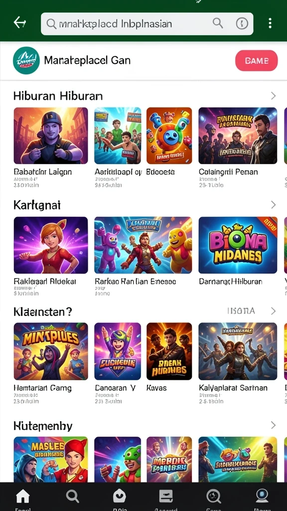 Berbagai pilihan permainan judi dalam satu aplikasi.
