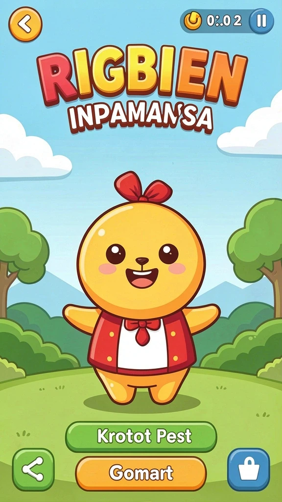 Gambar aksi seru dalam pertempuran melawan musuh.