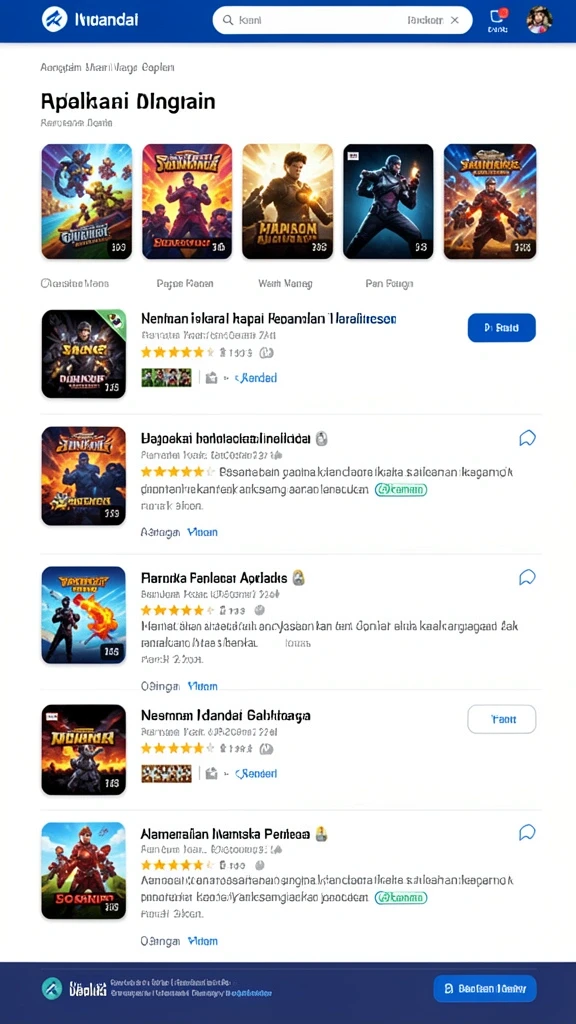 Tampilan awal game yang menarik dan penuh warna.