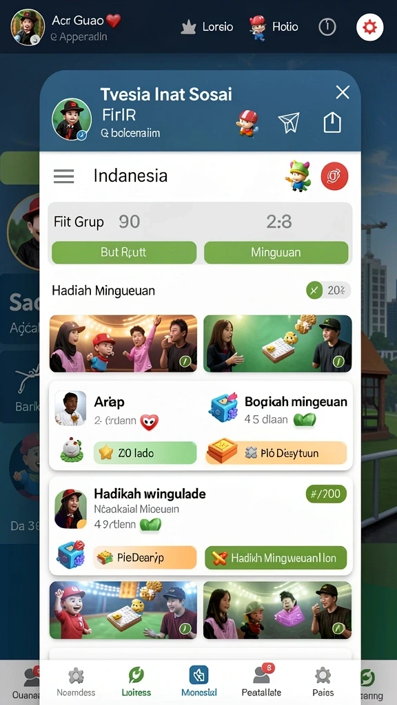 Fitur komunitas untuk interaksi yang lebih seru.