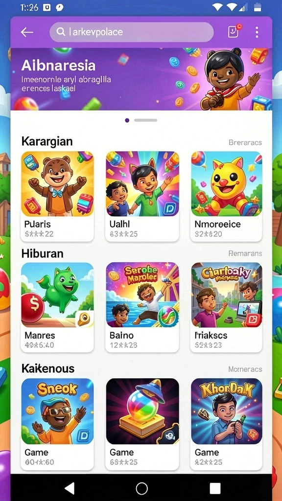 Tampilan antarmuka aplikasi yang menarik dan mudah digunakan.