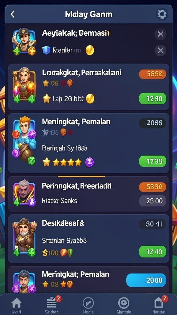 Karakter unik yang dapat dipilih oleh pemain.