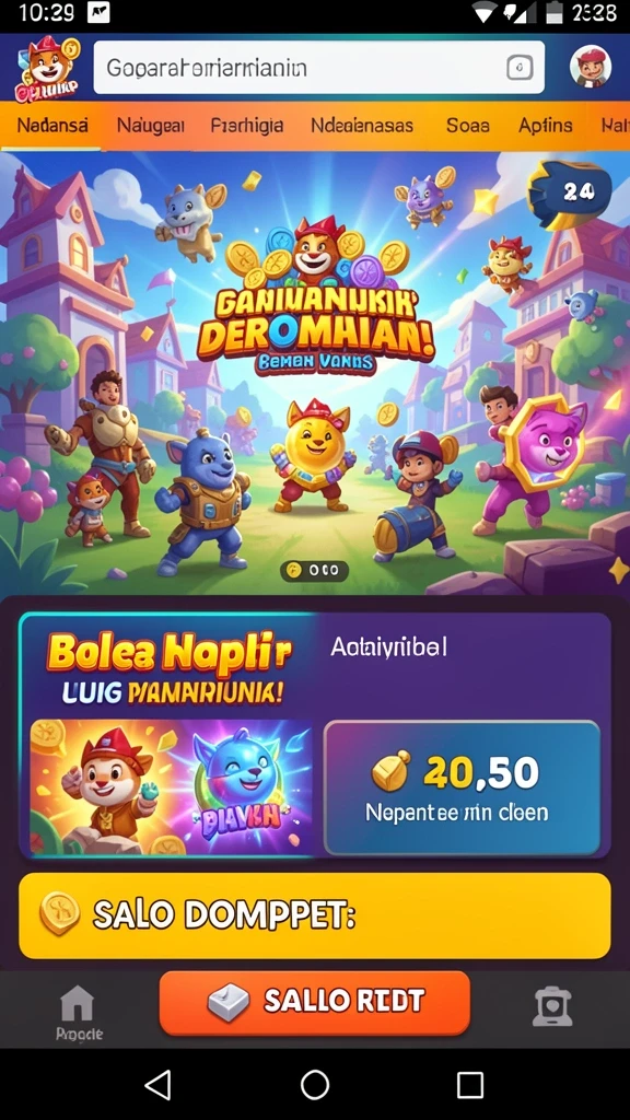 Screenshot aksi seru dalam permainan NGASO77.