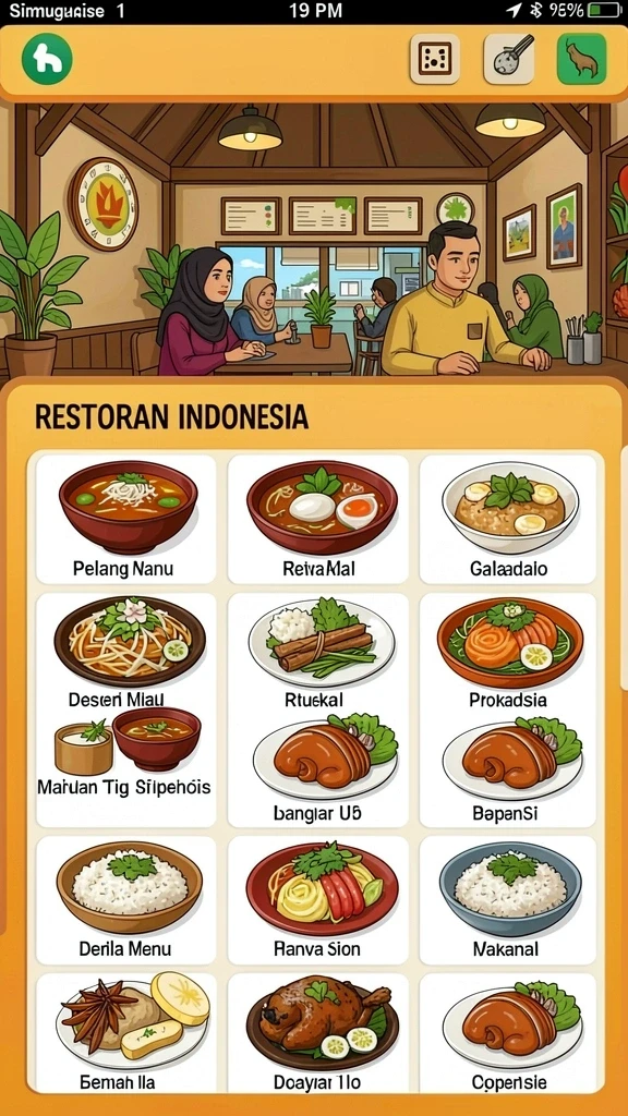 Karakter yang beragam dan penuh warna untuk dipilih.