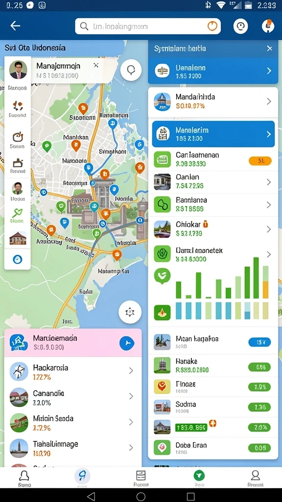 Menampilkan berbagai karakter unik dalam permainan.