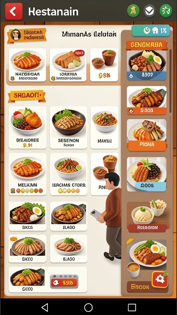 Tampilan antarmuka yang intuitif dan menarik.