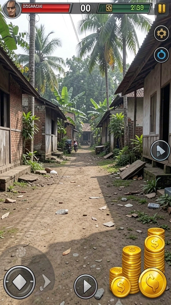 Karakter dengan kostum unik dan menarik.