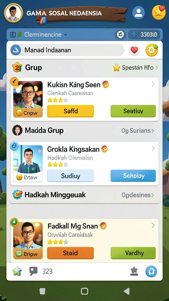 Level penuh tantangan yang menguji kemampuan pemain.