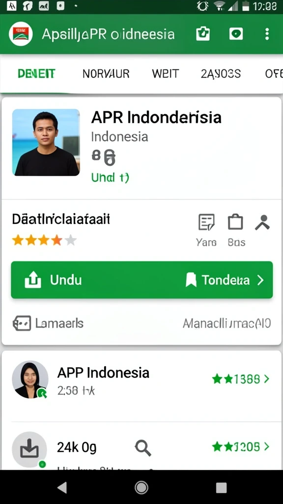 Tangkapan layar karakter dengan kustomisasi unik.